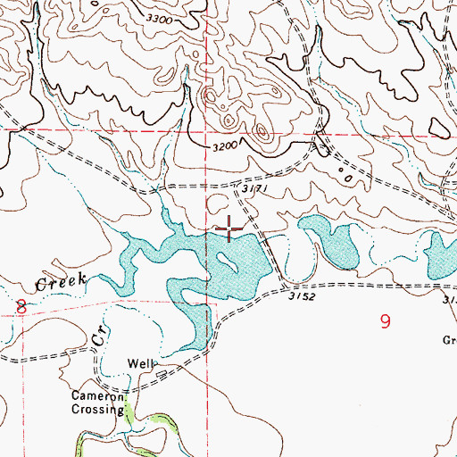 Topographic Map of Green Number 4 Dam, MT