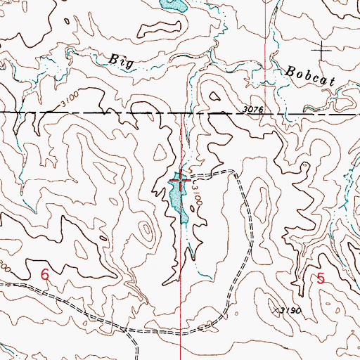 Topographic Map of Russiff Number 2 Dam, MT