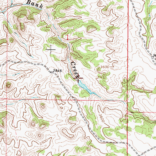 Topographic Map of United States Number 2 Dam, MT