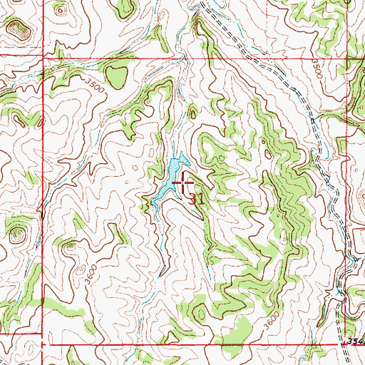 Topographic Map of Huckins Number 2 Dam, MT