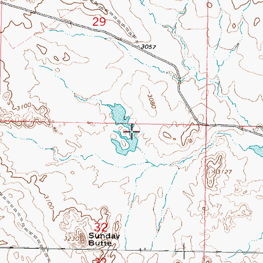 Topographic Map of Killen Number 8 Dam, MT