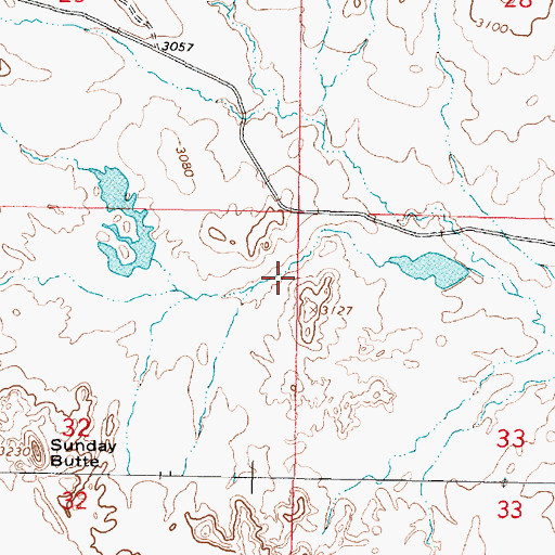 Topographic Map of Killen Number 9 Dam, MT
