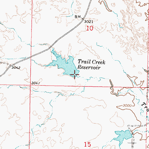 Topographic Map of Trail Creek Dam, MT