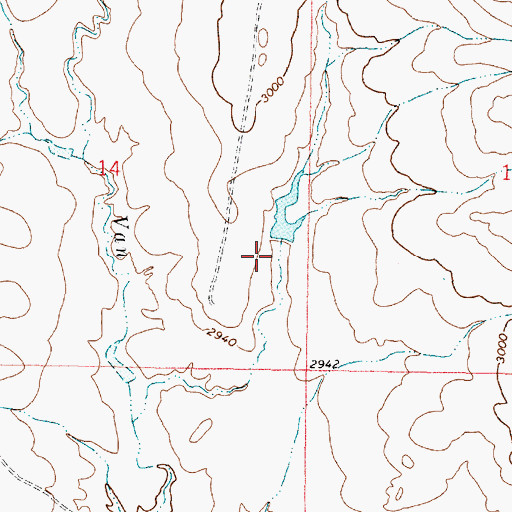 Topographic Map of Killen Number 4 Dam, MT