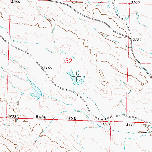 Topographic Map of Atkins Number 2 Dam, MT