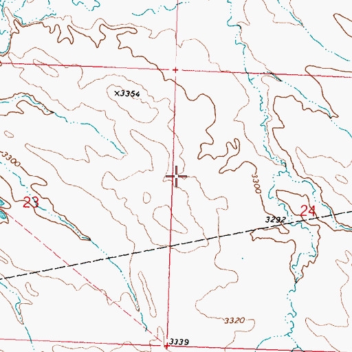 Topographic Map of J R Scott Number 9 Dam, MT