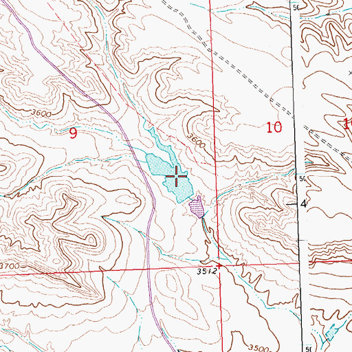 Topographic Map of Jr Scott Number 18 Dam, MT