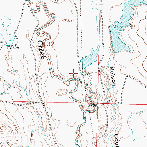 Topographic Map of E L Johnson Number 1 Dam, MT