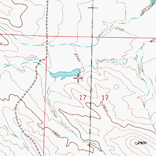 Topographic Map of Watson Number 1 Dam, MT