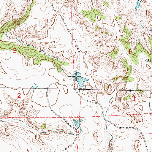 Topographic Map of Friez Number 2 Dam, MT