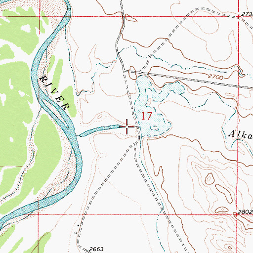 Topographic Map of H M Scott Number 1 Dam, MT