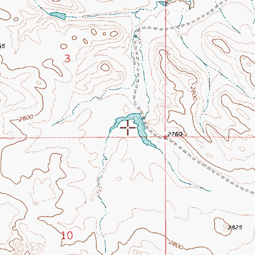 Topographic Map of W E Scott Number 1 Dam, MT