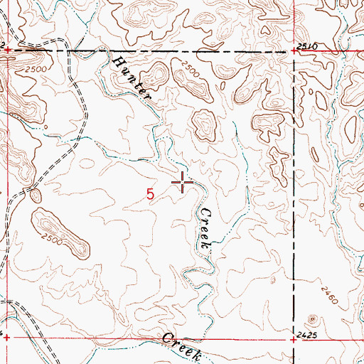 Topographic Map of Haughian Number 12 Dam, MT