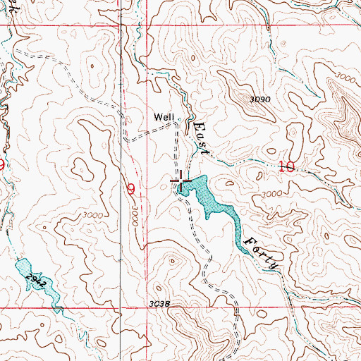 Topographic Map of Leidholt Reservoir Dam, MT