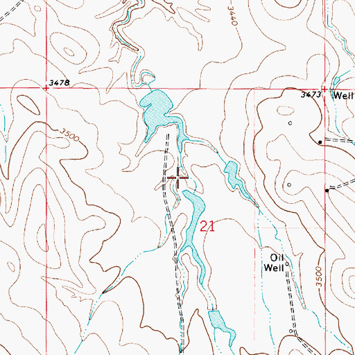 Topographic Map of R Garst Number 1 Dam, MT