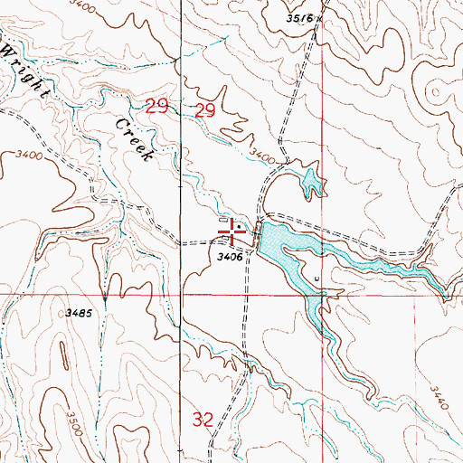 Topographic Map of Giacometto Number 1 Dam, MT