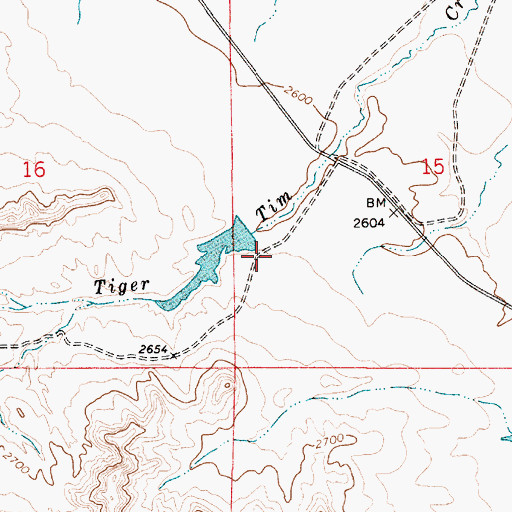 Topographic Map of Balsam Number 4 Dam, MT