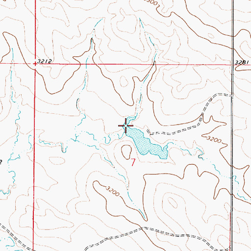 Topographic Map of Spear Number 1 Dam, MT
