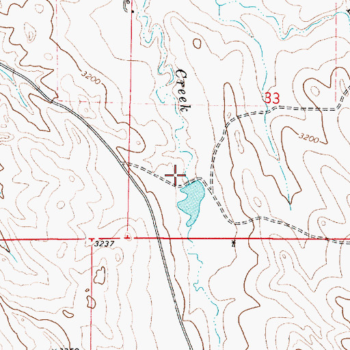 Topographic Map of Russell Number 1 Dam, MT