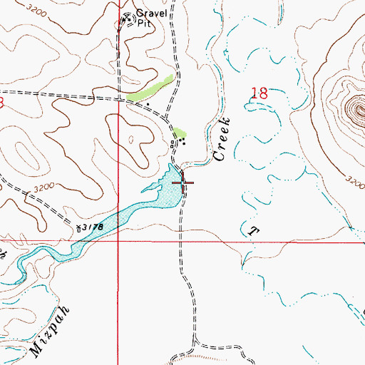 Topographic Map of Emmons Number 1 Dam, MT