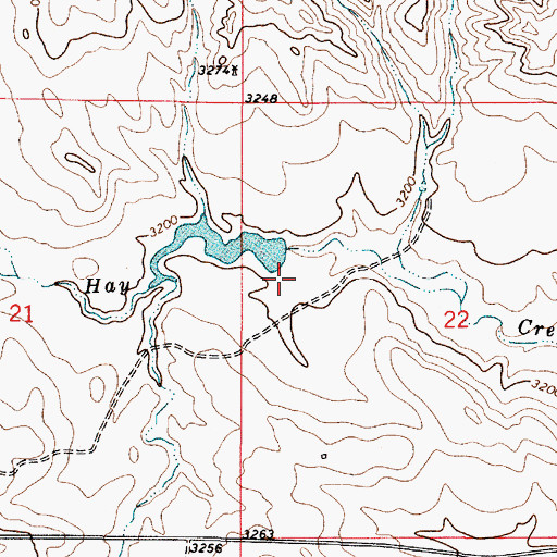 Topographic Map of R-Janssen Number 1 Dam, MT