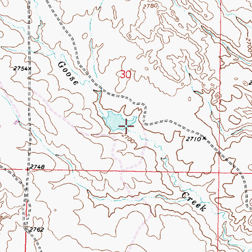 Topographic Map of Shand Number 1 Dam, MT