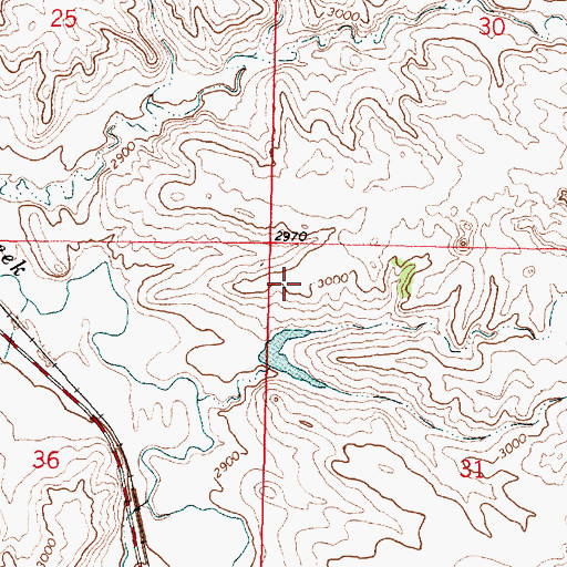 Topographic Map of Vassaus Number 7 Dam, MT