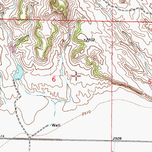 Topographic Map of Mogen Number 1 Dam, MT