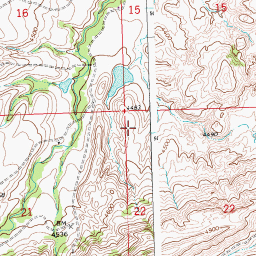 Topographic Map of Gc Lande Number 1 Dam, MT