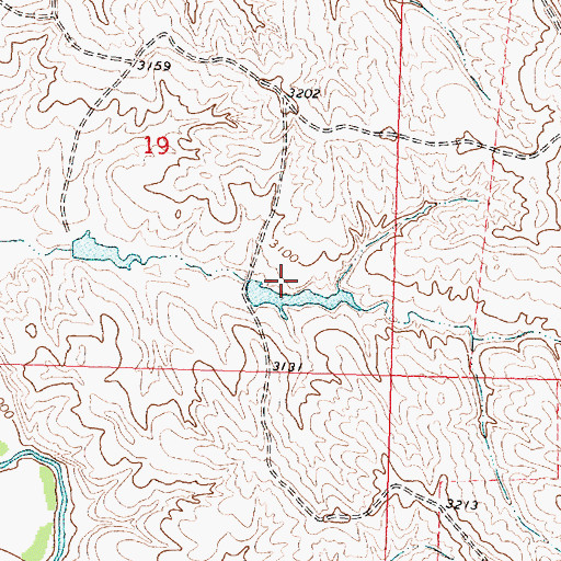 Topographic Map of D G Orchowski Number 2 Dam, MT