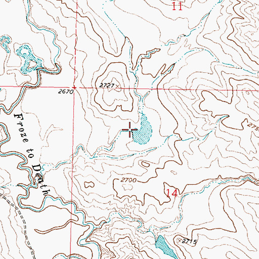 Topographic Map of Grierson Number 1 Dam, MT