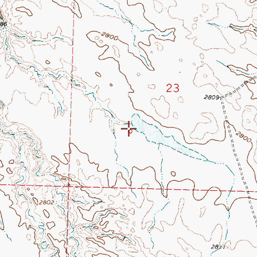Topographic Map of Froze-to-Death Number 11 Dam, MT