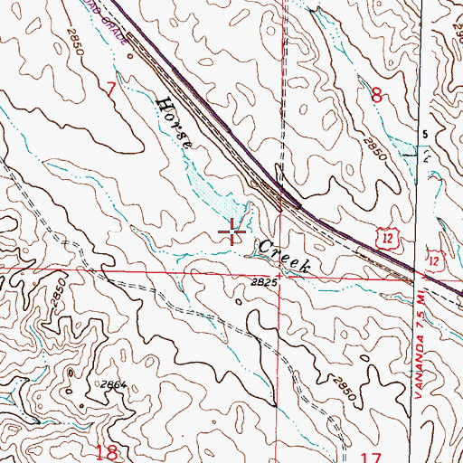Topographic Map of Ballard Number 1 Dam, MT