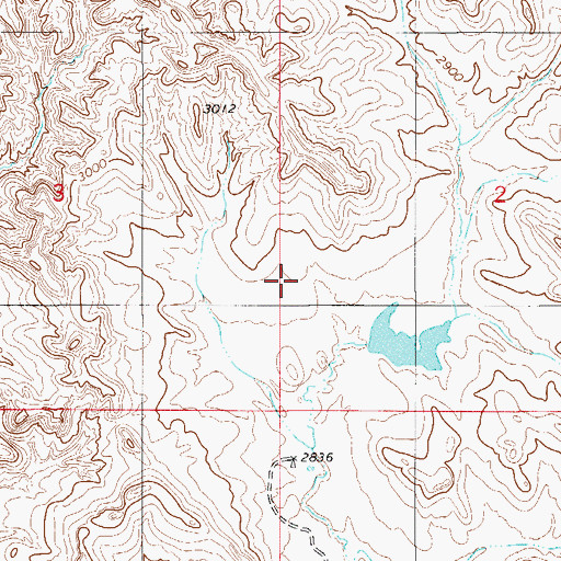 Topographic Map of H M Scott Number 2 Dam, MT