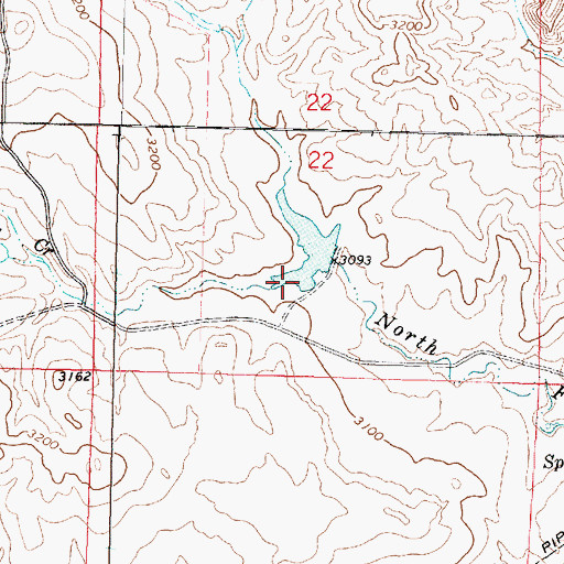 Topographic Map of Ashenhurst Number 2 Dam, MT