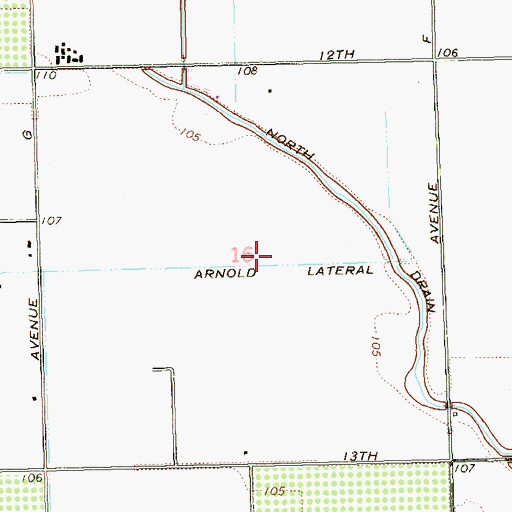 Topographic Map of Arnold Lateral, AZ