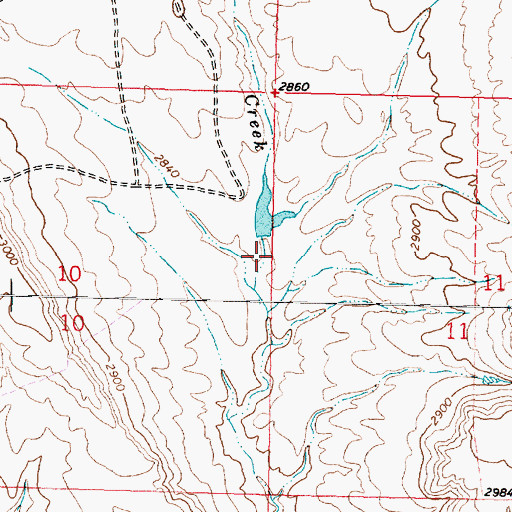 Topographic Map of Erickson Number 2 Dam, MT