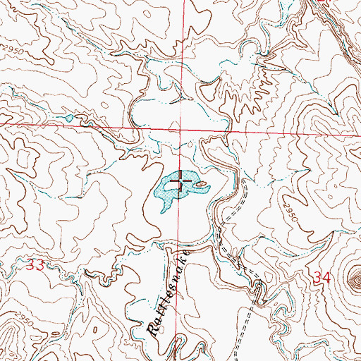 Topographic Map of Grebe Number 1 Dam, MT