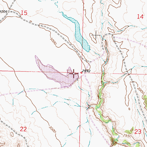 Topographic Map of L Galt Number 17 Dam, MT