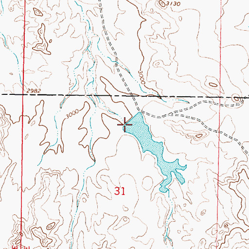 Topographic Map of G Newman Number 1 Dam, MT