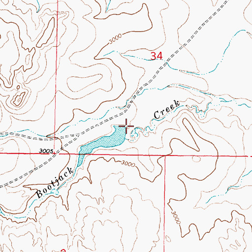 Topographic Map of G Newman Number 6 Dam, MT