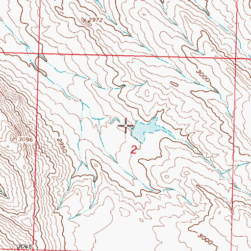 Topographic Map of Schlesinger Number 6 Dam, MT