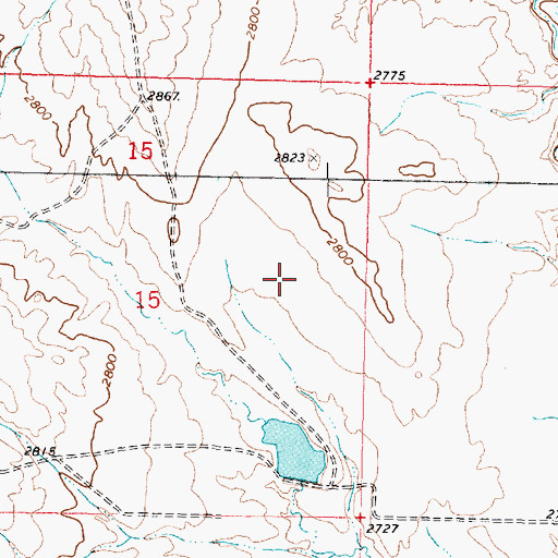 Topographic Map of Standish Number 4 Dam, MT