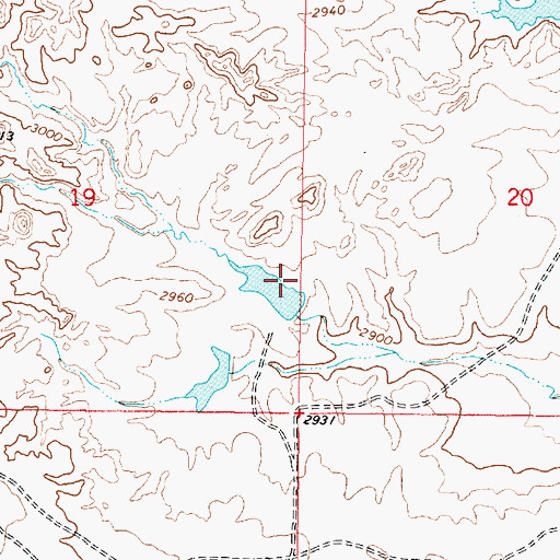 Topographic Map of Swart Number 2 Dam, MT