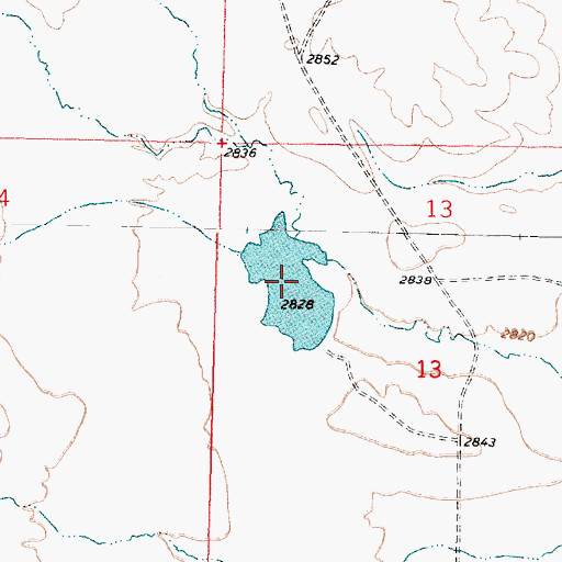 Topographic Map of Gearhart Number 15 Dam, MT