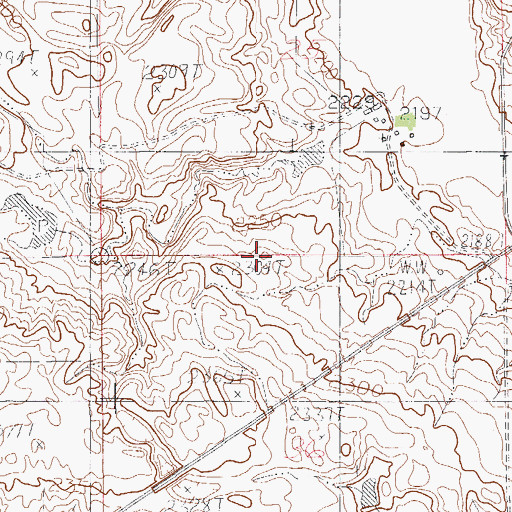 Topographic Map of Reed Number 2 Dam, MT