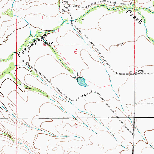 Topographic Map of Westling Dam, MT