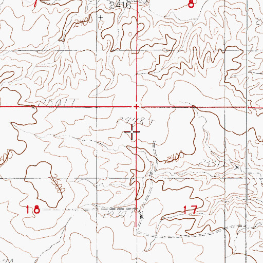 Topographic Map of Structure Number 149 Dam, MT