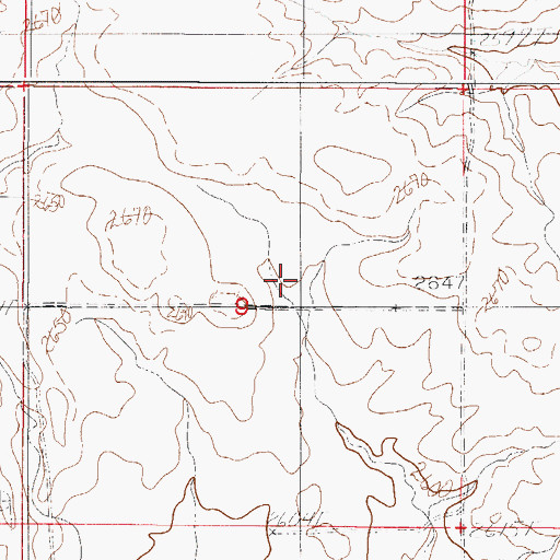 Topographic Map of Structure Number 124 Dam, MT