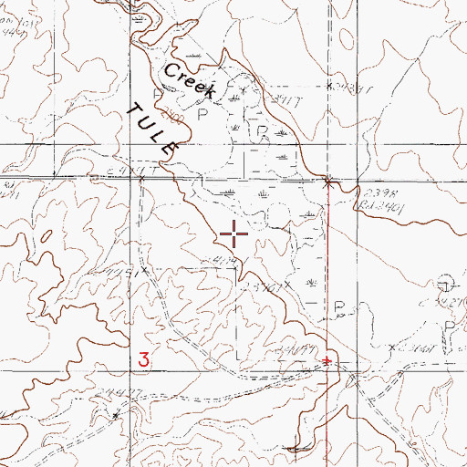 Topographic Map of Structure Number 95 Dam, MT
